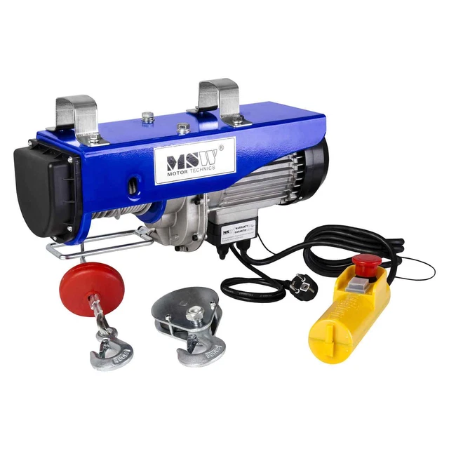 Verricello  Argano Winch Elettrico 800Kg Cavo Di 12 5M! 230V Per Tutti I Veicoli