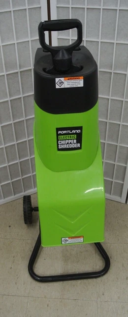 Portland Electric Wood Chipper  Shredder Model 69293    (124528 No Loc. By-36)