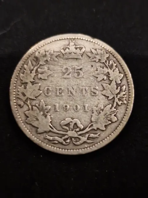 Canada. Victoria, 1837-1901. 25 Cents, 1901. Rare.