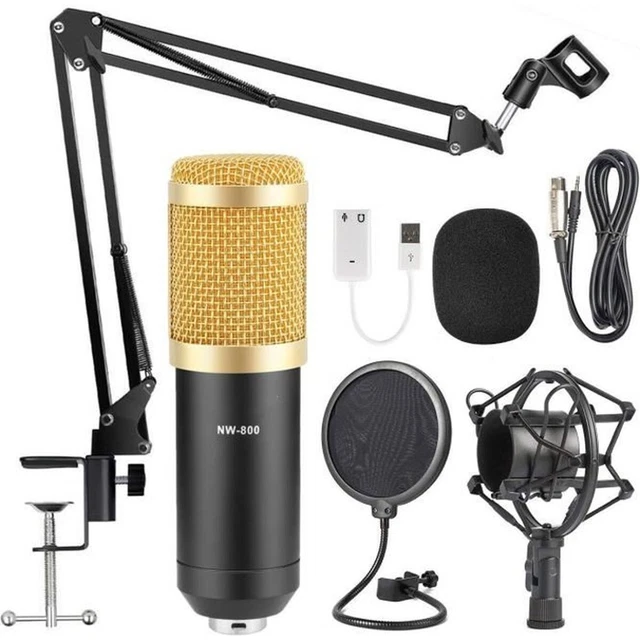 Microphone USB SPYMINNPOO - Réduction De Bruit Intelligente Pour Streaming, Gaming Et Enregistrement Sur PC/Mac