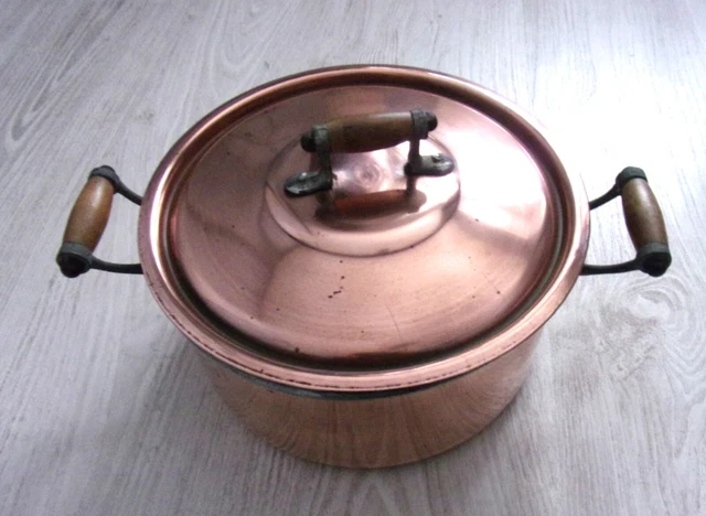 Cocotte Ovale En Cuivre – Avec Couvercle – MADE IN FRANCE (Vierzon) – Vintage