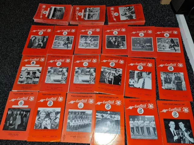 Gunflash 77 Different Issues  - Arsenal Fanzine Magazine Bulk Job Lot