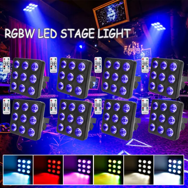 135W RGBW 9 LED PAR DMX Strobe Bühnenlicht Lichteffekt Party Disco Wedding Show