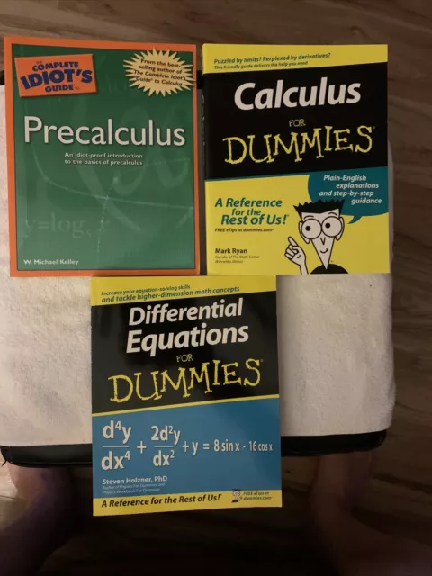 Higher Math Books - Lot Of Three - Pre calculus,Calculus,Differential Equations