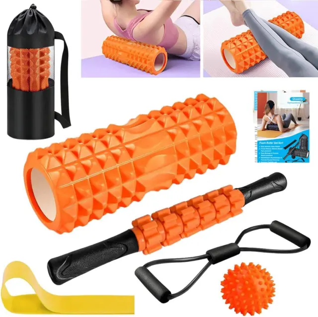 Rullo Massaggio Muscolare,  6 in 1 Foam Roller Rullo in Schiuma Pallina Massaggi