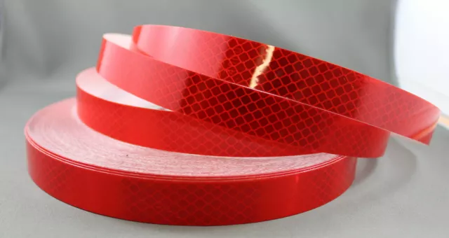 3M Red (4092) Diamond Grade Class 1 Reflective Tape 20mm x 45m