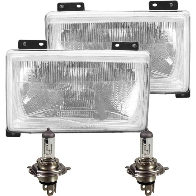 2 Phares Avant H4 Gauche + Droite Pour Citroën C25 1981-1994 - Halogène Chrome - Neuf Neolite
