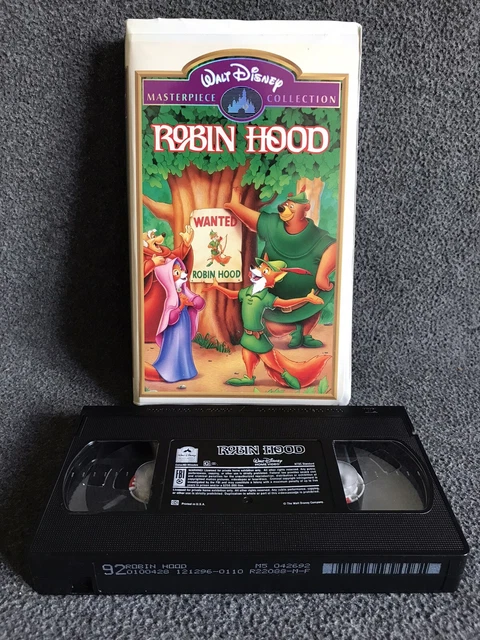 WALT DISNEY'S ROBIN Hood Masterpiece Collection (VHS Tape) Clamshell