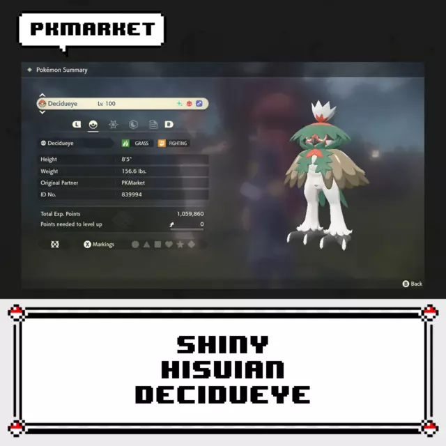 Voltorb Hisui Shiny or Non ✨ 6 IV Customizable Nature Pokémon