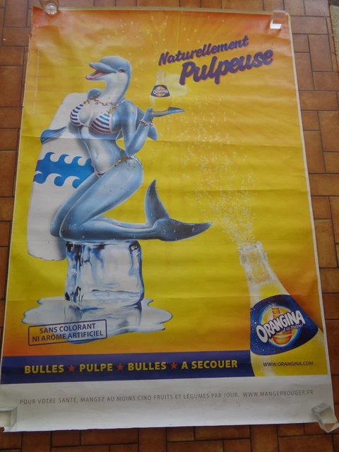 Publicité - reproduction Affiche publicitaire: ORANGINA - illustrateur