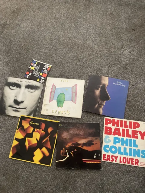 used rock vinyl lp records job lot   Phil Collins/Genesis