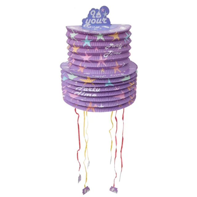 Caja de Regalo Piñata Decoración Mexicana Deportes Béisbol Fiesta Favores Papel Púrpura