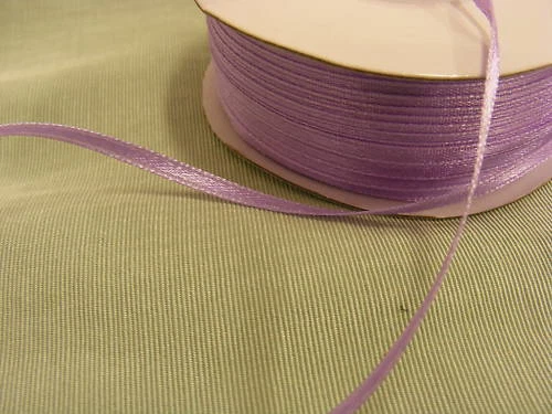 RIBBON SATIN Lilac - 3mm x 100 metres EUR 8,72 - PicClick FR