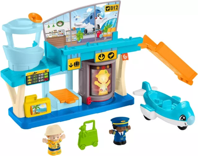 Fisher-Price Little People Toddler Toys Everyday Adventures Airport Playset with