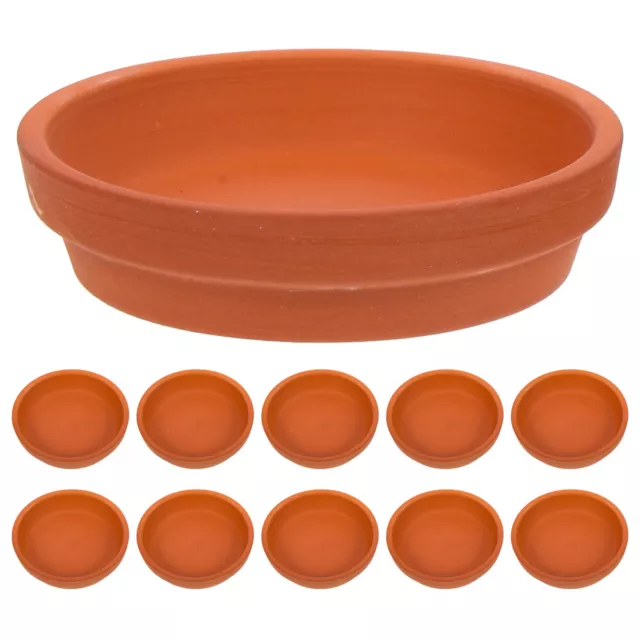 10 Pcs Ceramic Planter Tray Terracotta Flower Pots for Indoor Plants Jewelry