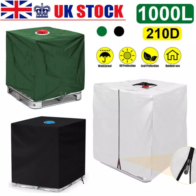 Heavy Duty Rain Sun UV Protective Hood Cover fits Water Tank 1000L IBC Container