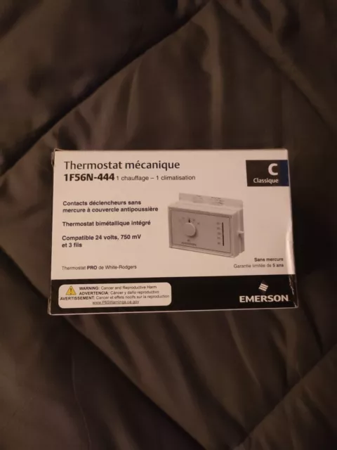 Emerson 1F56N-444 Mechanical Heating and Cooling Thermostat ~