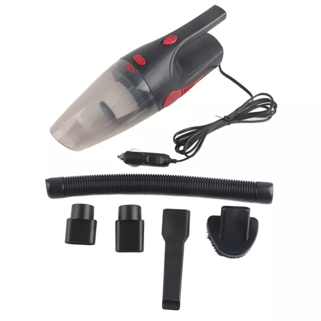 DC12V 120W Wired Car Vacuum Cleaner Wet Dry Dust Catcher With Light 2