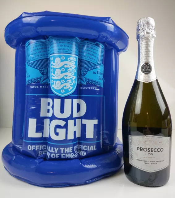 Budweiser Bud Light inflatable Ice Bucket Floats In Swimming Pool