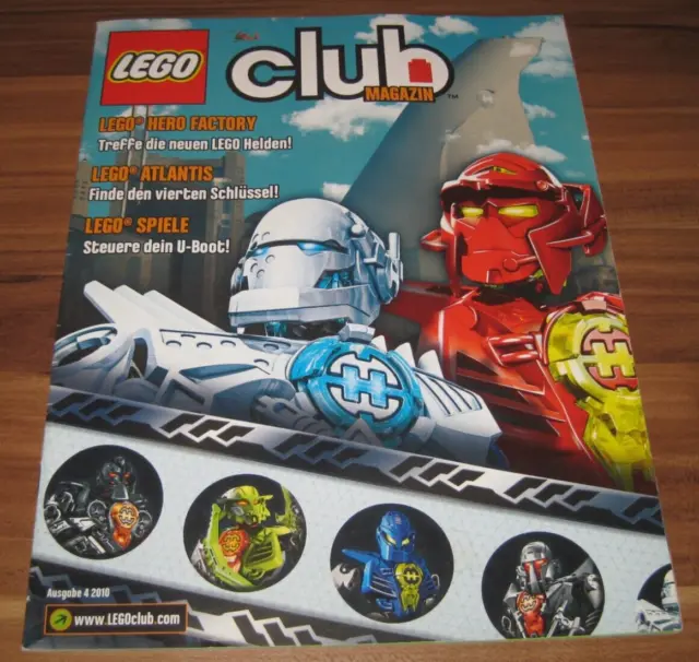 LEGO Club Magazin Nr. 4 Zeitschrift 2010 Heft - Hero Factory Atlantis Comic Z2