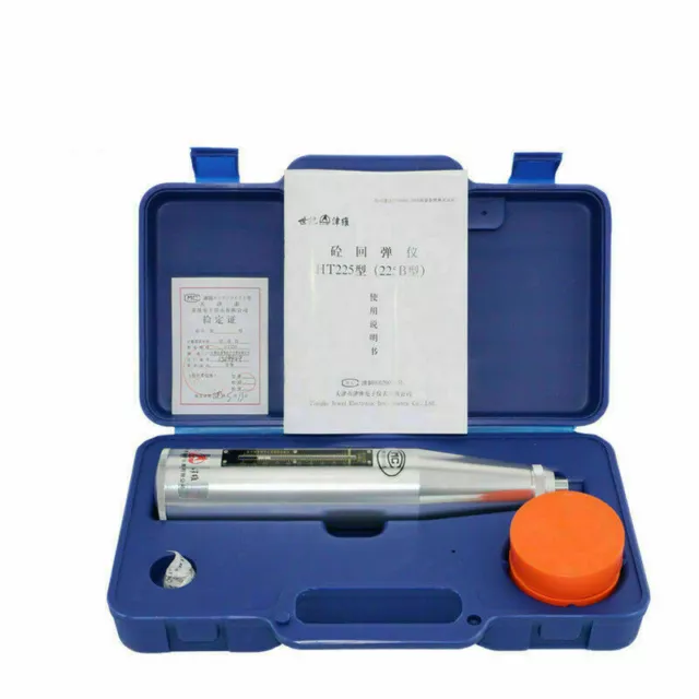 HT-225 Resiliometer Concrete Rebound Hammer Tester Schmidt Hammer with Box