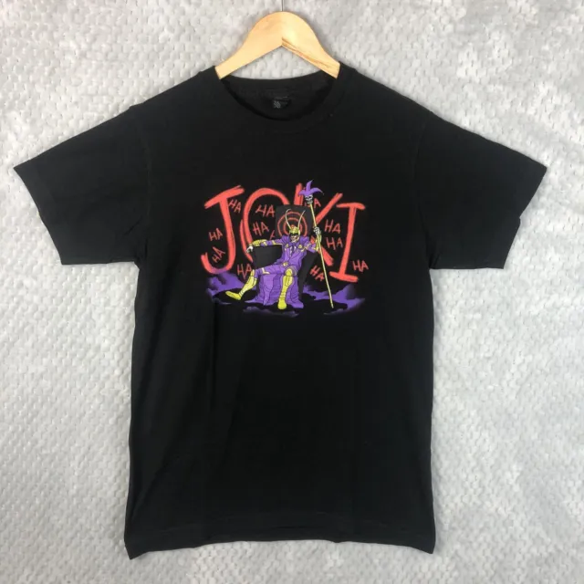 Tultex Marvel Loki DC Joker Mashup Joki Tee T Shirt Mens Graphic Black Small S