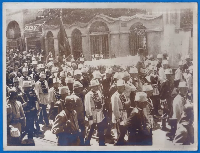 large vintage photo death Ottoman sultan Mehmed Resad Istanbul Turkey Foto 1918