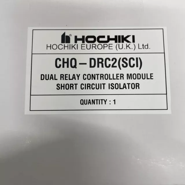 £33 Hochiki CHQ-DRC2 (SCI) Dual Relay Controller with SCI 2