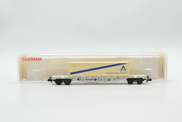 Fleischmann N 8246K Containertragw. Thyssen Haniel Logistik Sgss-y 703 DB