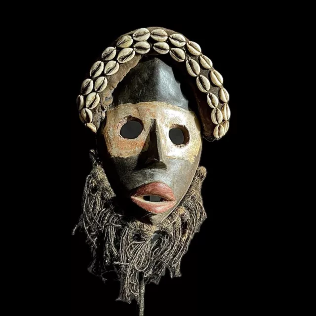 Maschera tribale africana in legno intagliato a mano vintage Dan Kran... 3