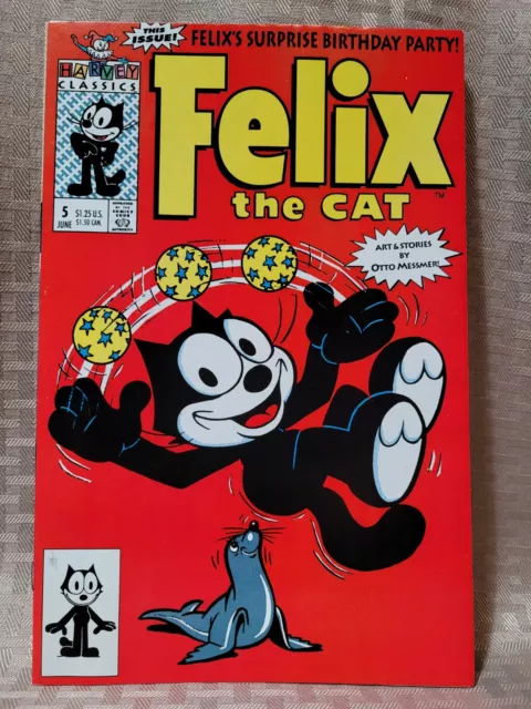 Felix the Cat #5- 1992, Harvey Classics, Otto Messmer Reprints, Cartoon, VF!