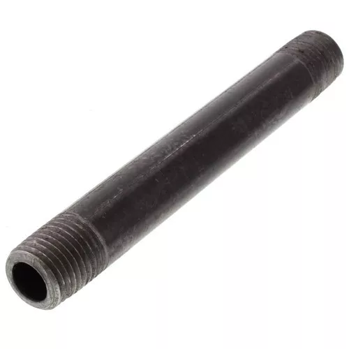 1-1/2" BLACK STEEL 6"  LONG  NIPPLE fitting pipe npt 1-1/2 x 6 malleable iron