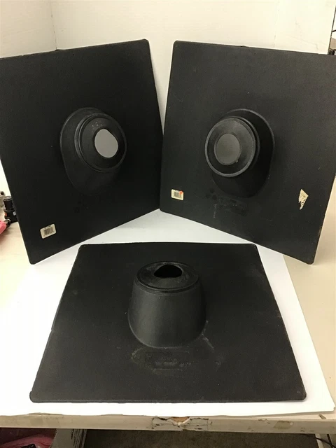 No-Calk Vent Stack Roof Flashing 3" Thermo Lot Of 3