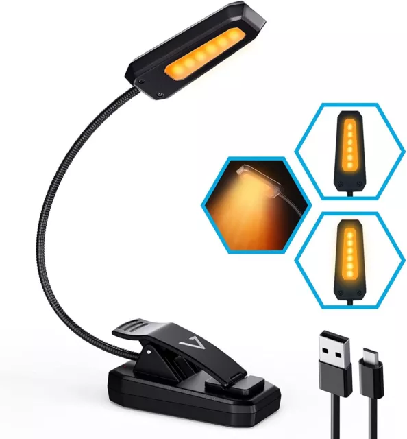 Vont Book Light Pro, Rechargeable Reading Light, Book Light for Reading in Bed,