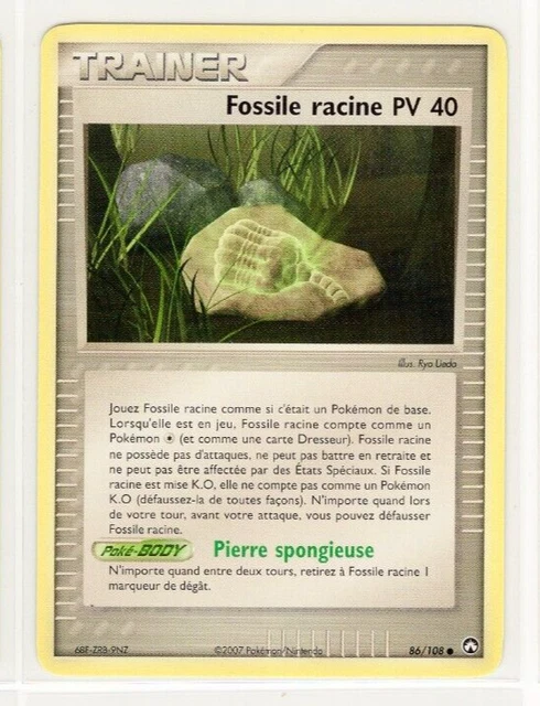 ~FR~ FRENCH Root Fossil PV 40 EX Power Keepers Pokemon Card (Ref: p7)