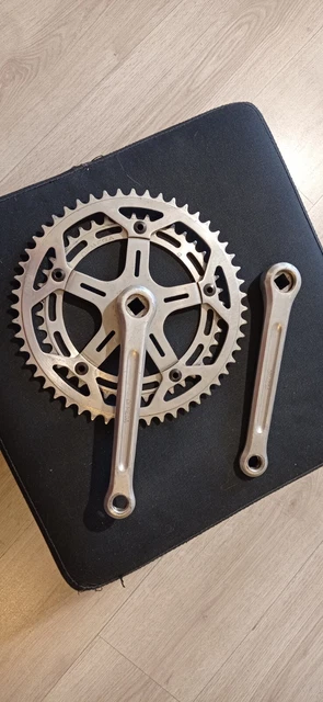 Ofmega - Guarnitura E Movimento Centrale Pour Vélo De Course, Axe De 117 Mm, Occasion En Bon état De Fonctionnement