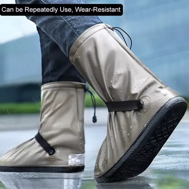 Couvre-Chaussures de Pluie ImperméAble et RéUtilisable Unisexe pour Moto, C4069