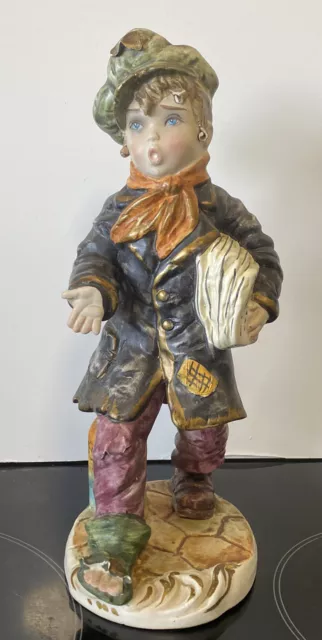 Capo Di Monte Vintage Capodimonte Italian Porcelain Figurine - 11” Tall