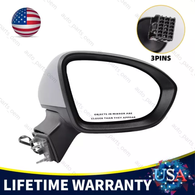 NEW For 2016-2019 Chevy Cruze Passenger Side View Mirror RH GM1321541 3-Pin