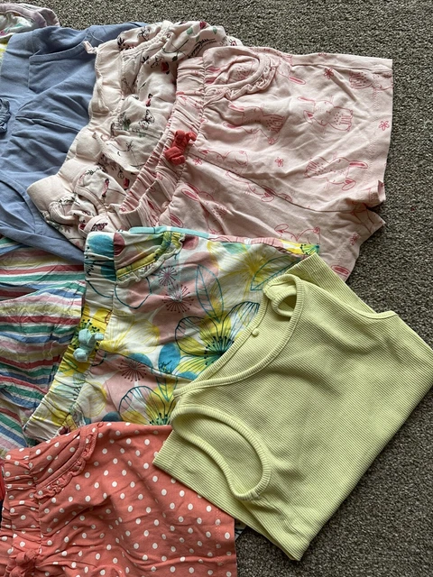 girls summer bundle age 2-3 tops shorts inc next 5