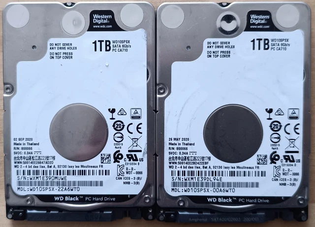 Lot De 280 Disques Durs SATA 2.5 Et 3.5 Pouces – Fonctionnels, Testés, Marque WD
