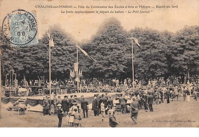 51. n° 54962.chalons sur marne.fete du centenary des schools arts et crafts