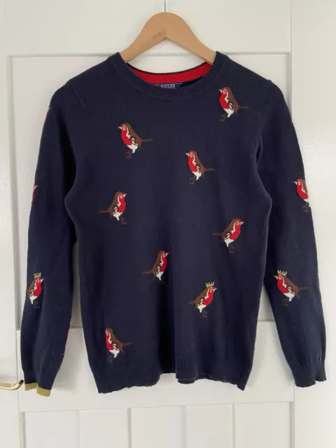 Joules christmas robin jumper outlet