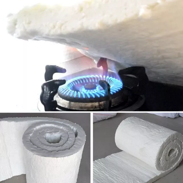 Thick Aluminum Silicate Ceramic Fiber Blanket Heat Fireproof Insulation Mat Pads