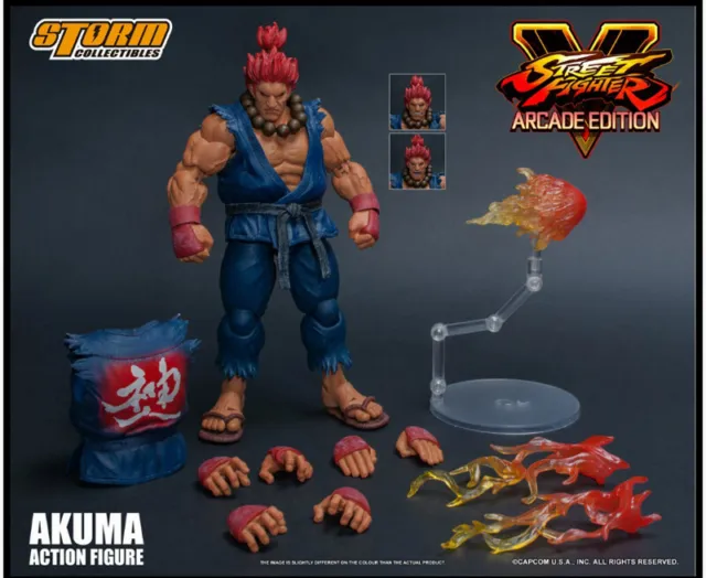 New Storm Toys Street Fighter V Akuma SDCC GOUKI 1/12 Scale Male Figure Official