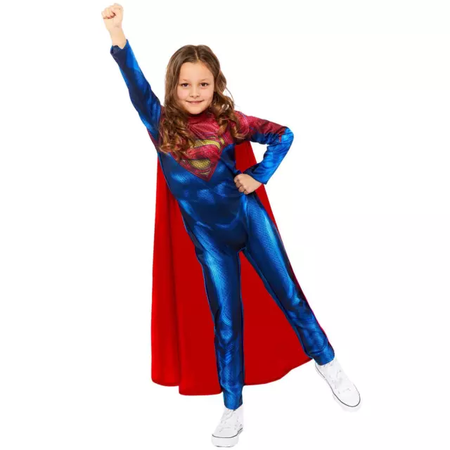 Superhéros Supergirl Déguisement - 4-6 Ans Justice Ligue Filles