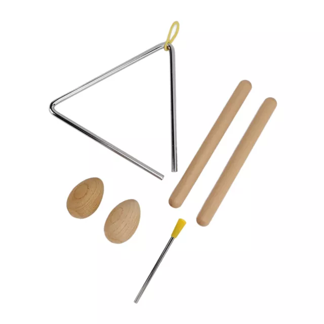 Set strumenti a percussione triangolo legno musical strumento a percussione giocattolo GSA