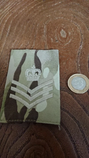 Genuine British Military Desert MTP MultiCam Camo Rank Slide Various Ranks NEW E - Foto 4