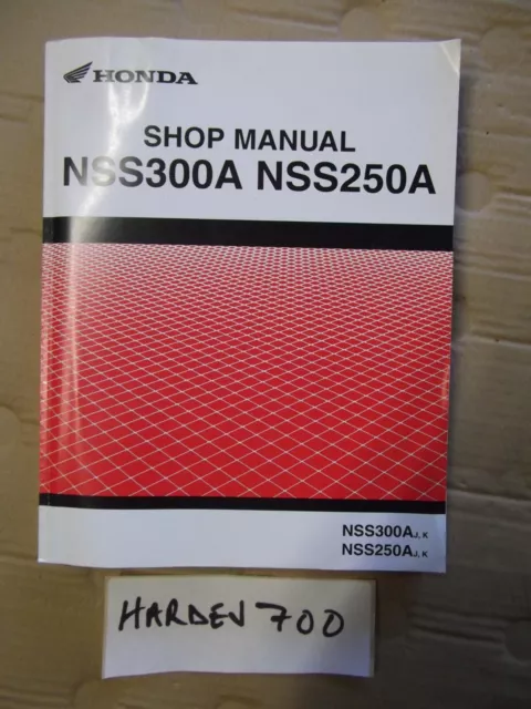 HONDA NSS300A (FORZA 300) 2018 onwards OEM MOTORCYCLE WORKSHOP MECHANICS MANUAL.