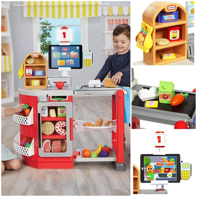 Smart Checkout Interactive Toy Kids Shopping List Counter Music Speed Scanner